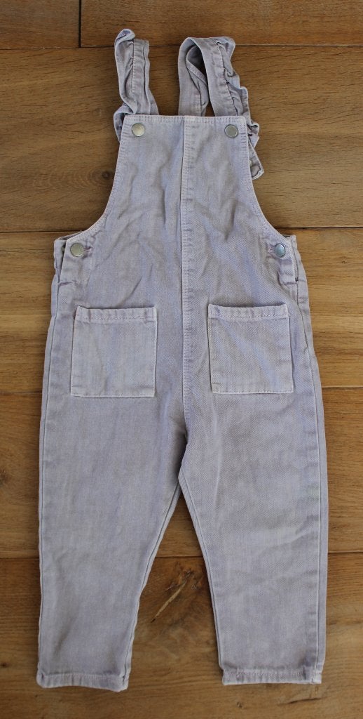 Denim tuinbroek van Zara 92, Broek, Gebruikt, Meisje, Ophalen of Verzenden