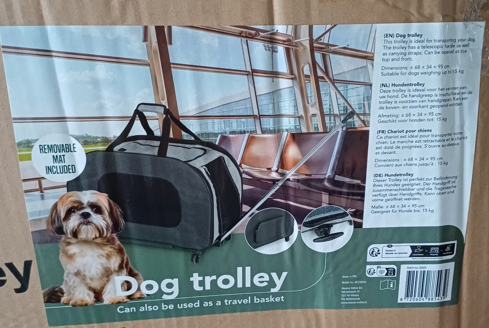 Nieuwe in doos ongebruikte dog trolley, Ophalen, Nieuw