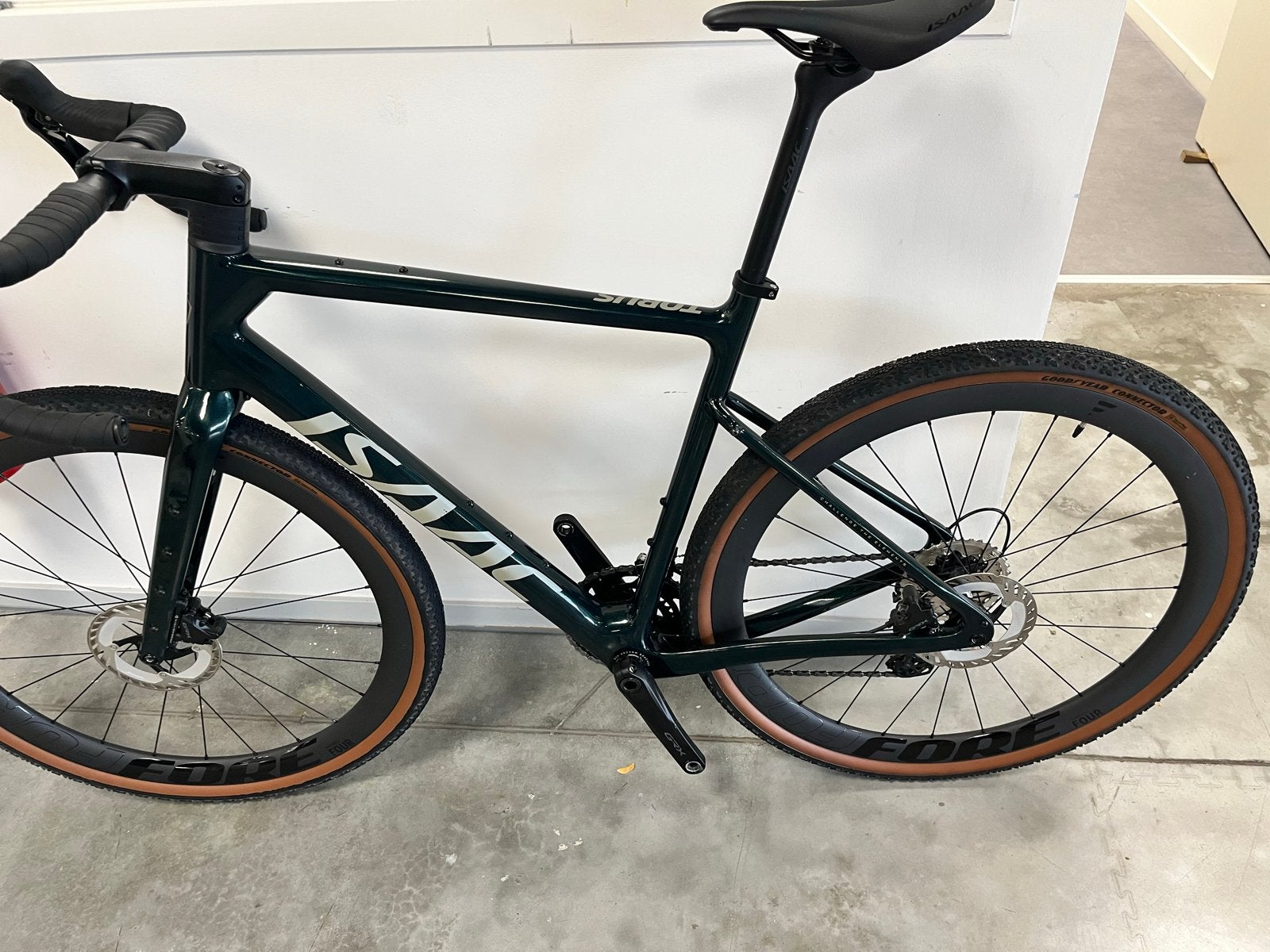 Isaac Torus Gravelbike  plus carbon velgen 2x12 grx 610, Overige merken, 28 inch, Carbon, Heren