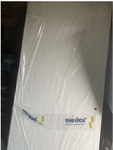 Nieuw in verpaking Svedex Links opdekdeur 201cm 90cm, Doe-het-zelf en Verbouw, Ophalen, 80 tot 100 cm, Binnendeur, Nieuw