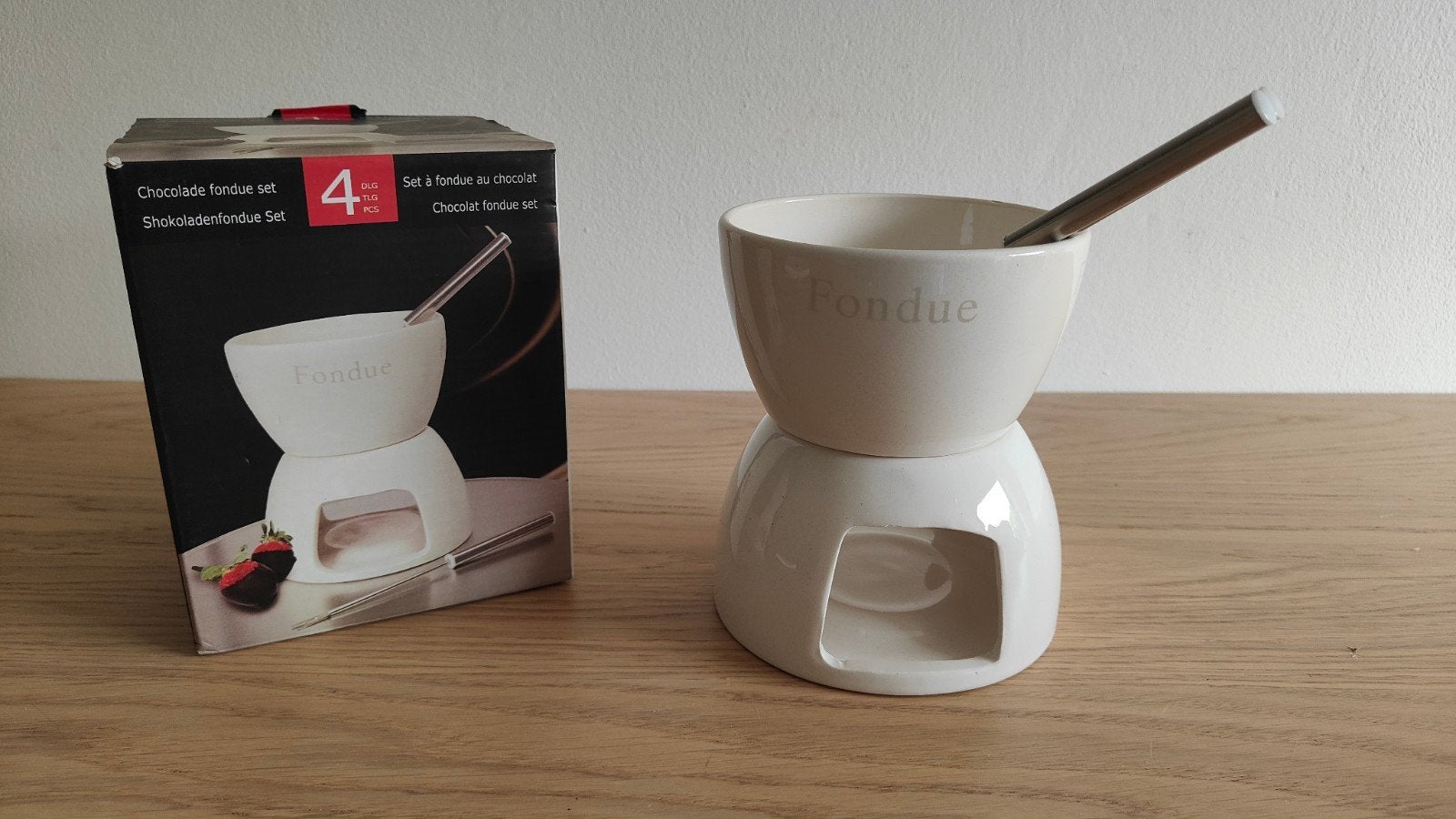 Chocolade fondue set voor 2 personen, Ophalen of Verzenden, Nieuw