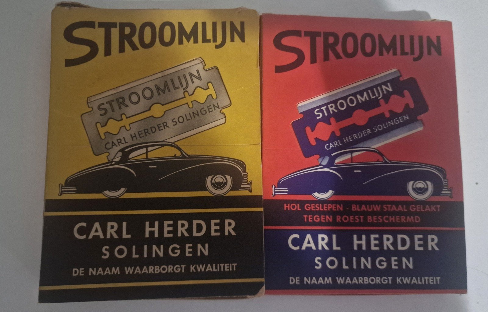 Stroomlijn Carl Herder Solingen ouderweste scheermesjes, Verzamelen, Ophalen of Verzenden, Nieuw