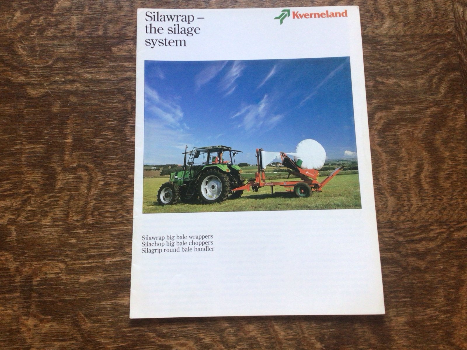 Kverneland Silawrap - The Silage System Brochure, Ophalen of Verzenden, Zo goed als nieuw, Folder
