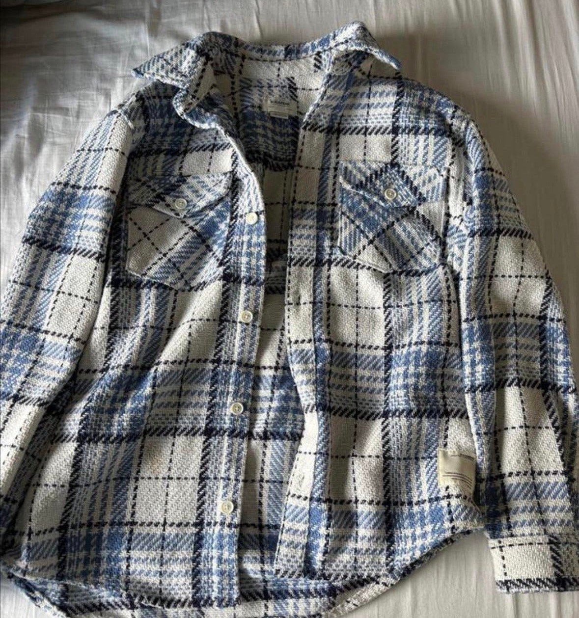 Geruite jas, Kleding | Dames, Jassen | Zomer, Ophalen of Verzenden, Zo goed als nieuw, Maat 36 (S), Blauw