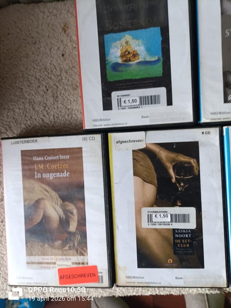 5 luisterboeken op CD, Ophalen of Verzenden