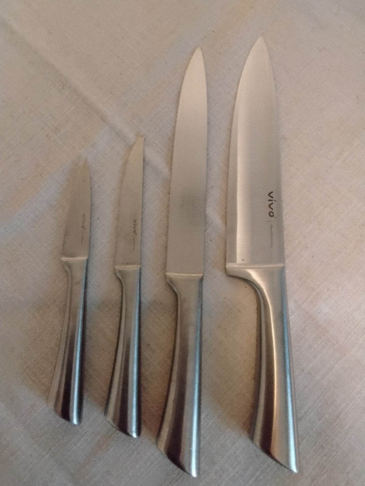 Messen set Vivo villeroy en Boch, Huis en Inrichting, Ophalen of Verzenden, Rvs of Chroom