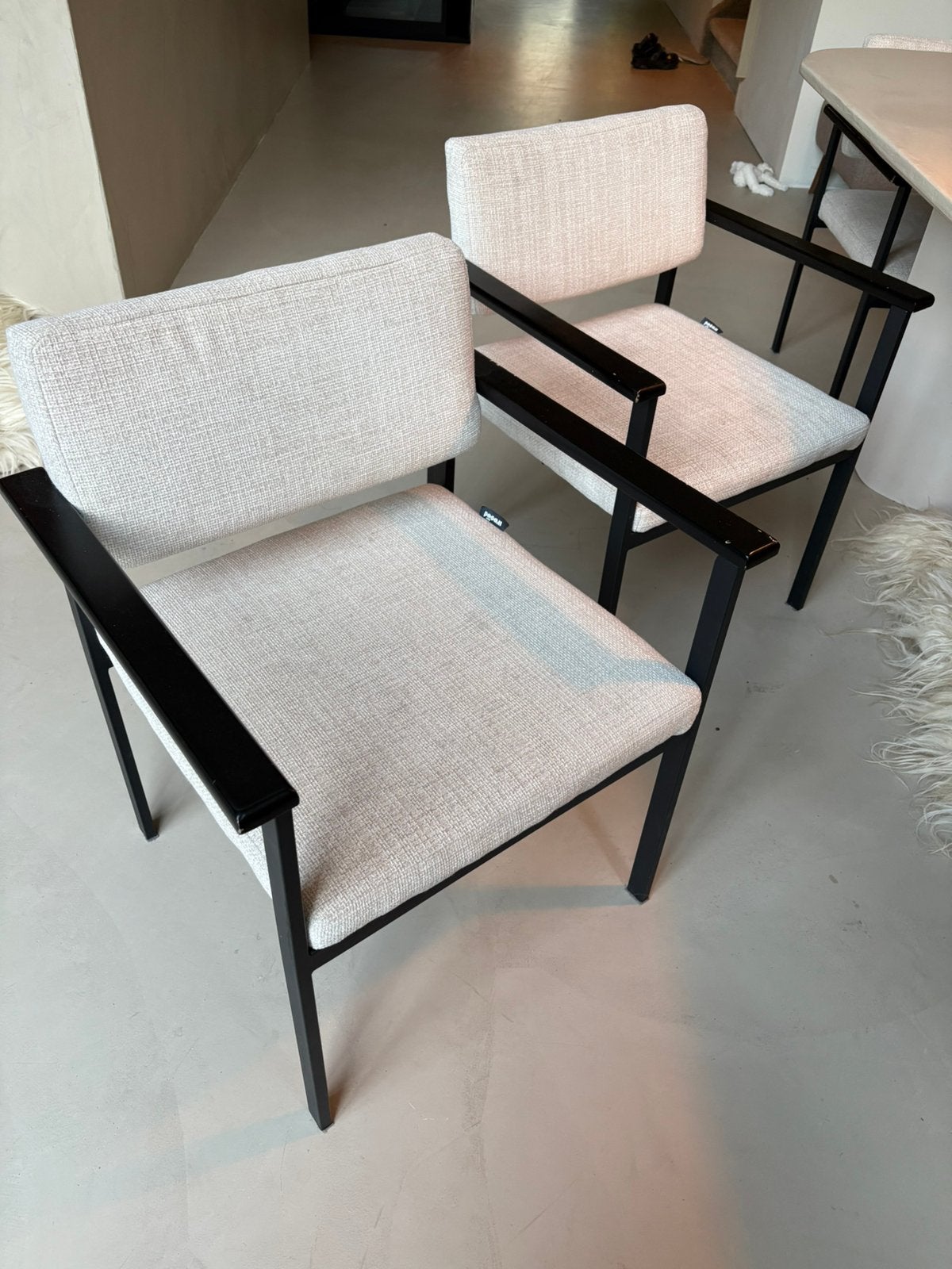 WOOOD eetkamerstoelen, Huis en Inrichting, Stoelen, Ophalen, Overige kleuren, Zo goed als nieuw, Vier