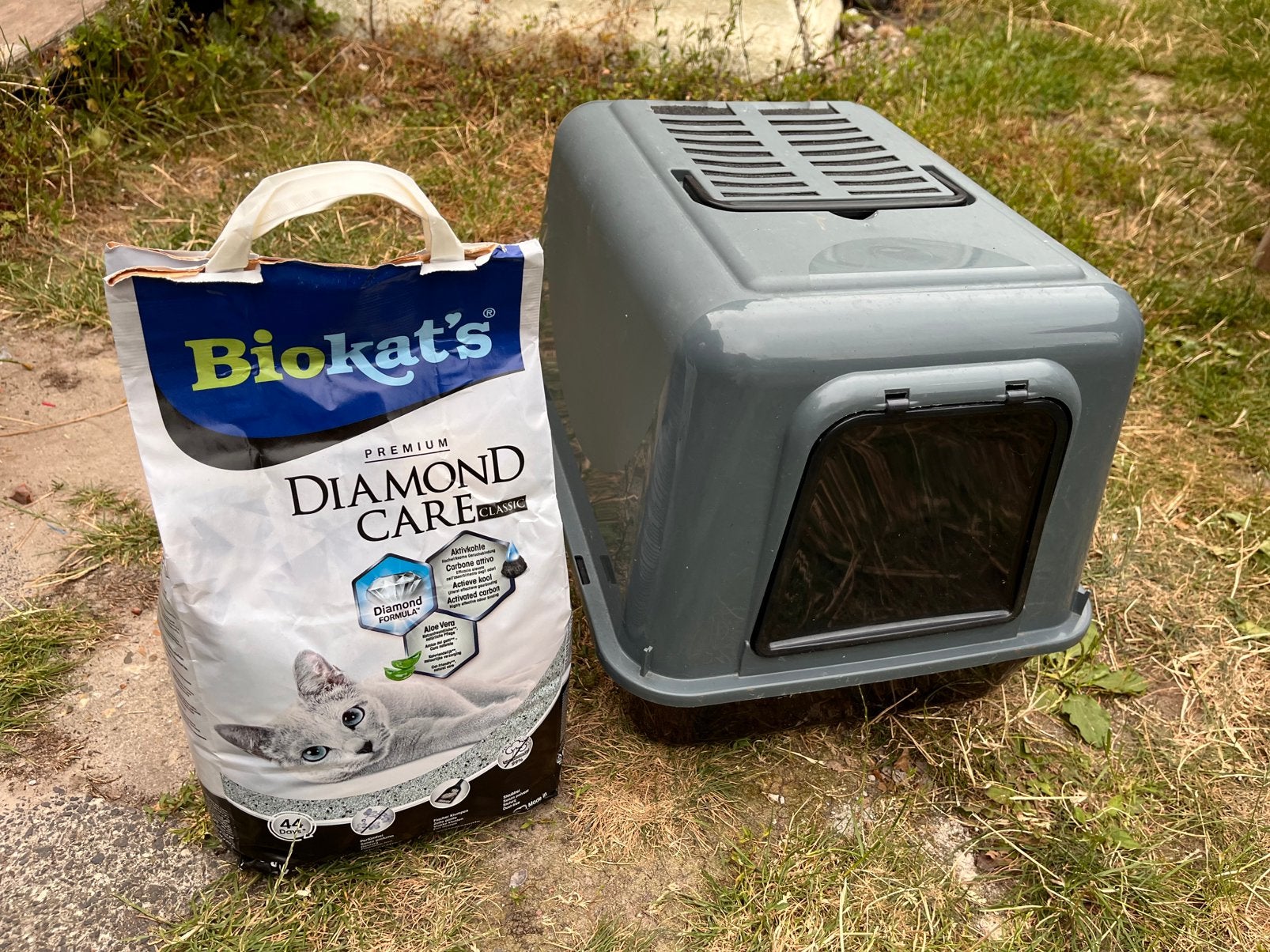 Kattenbak + kattenbakvulling, Ophalen, Zo goed als nieuw