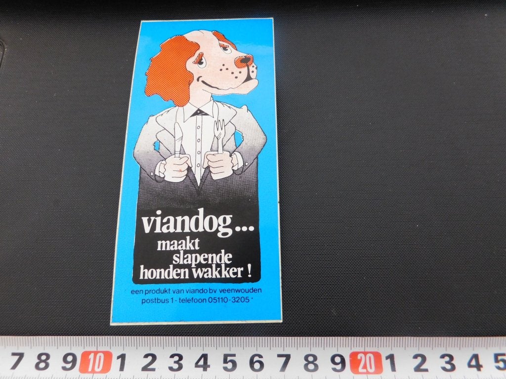 sticker VIANDOG .. maakt slapende honden wakker, Ophalen, Zo goed als nieuw