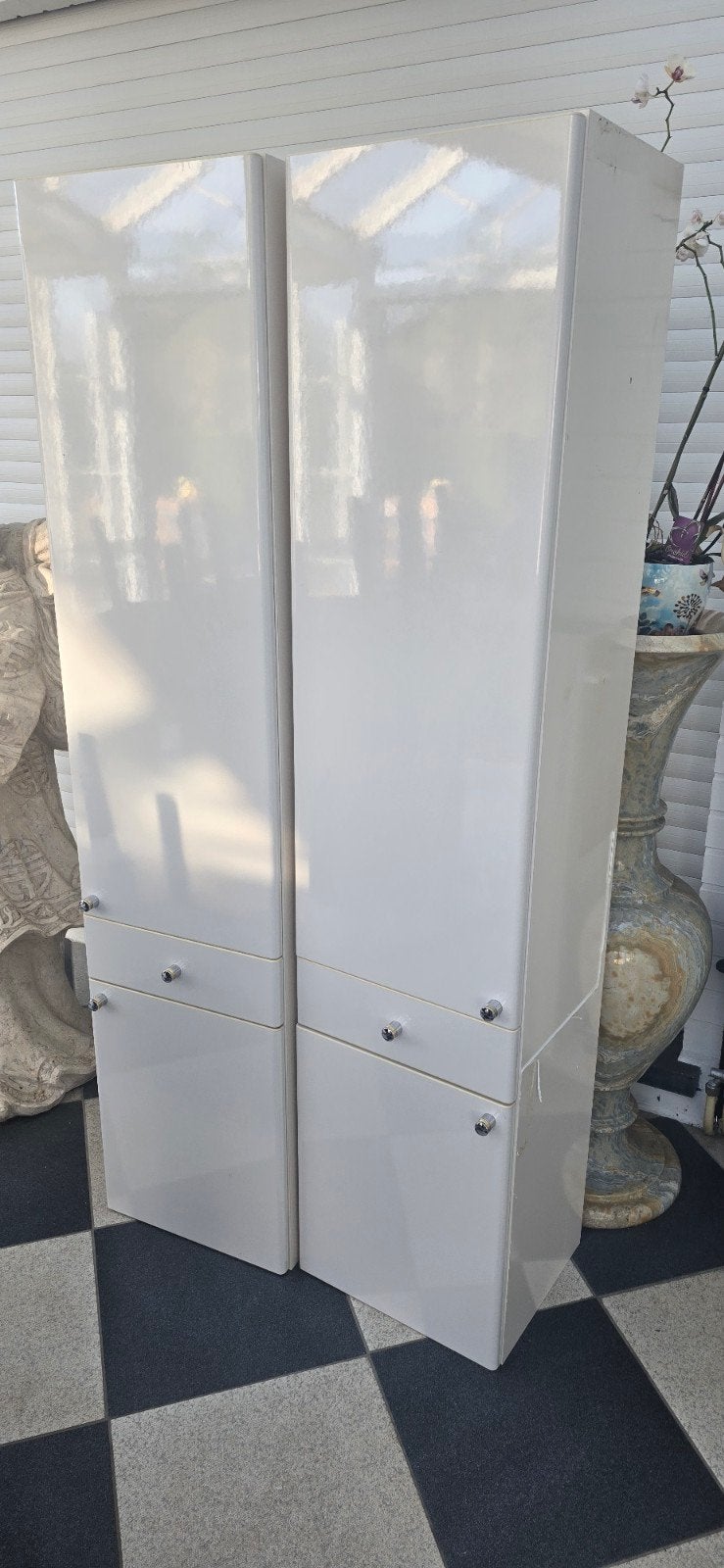 Gebruikte badkamerkasten, Huis en Inrichting, Badkamer | Badkamermeubels, Ophalen, (Half)hoge kast, Minder dan 50 cm, Gebruikt