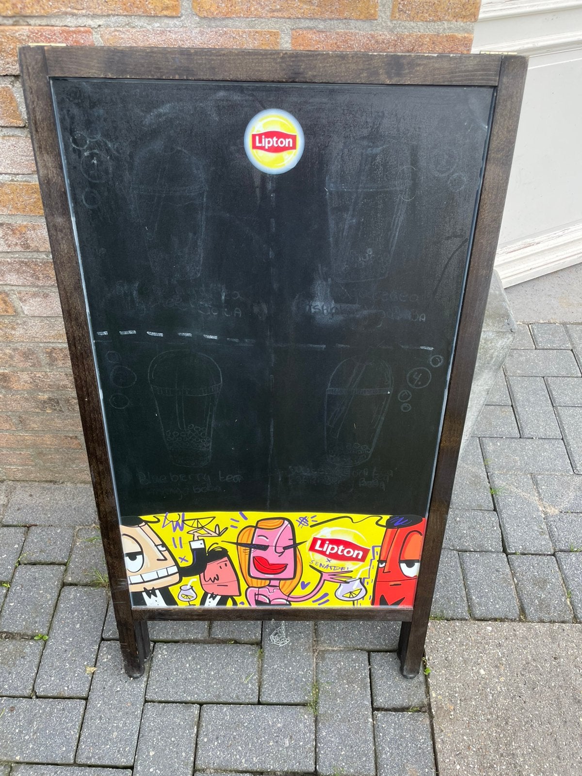 Menu bord, Ophalen of Verzenden, Gebruikt, Reclamebord