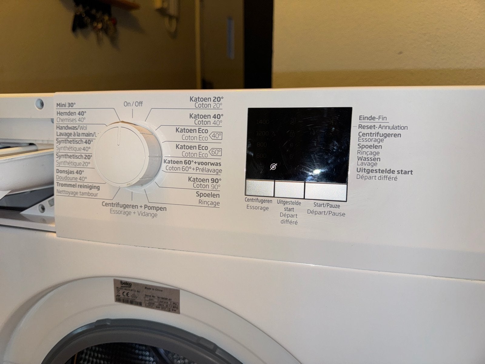 Beko WCV 6711 BC wasmachine, Witgoed en Apparatuur, Wasmachines, Ophalen, Gebruikt, 85 tot 90 cm, 1200 tot 1600 toeren