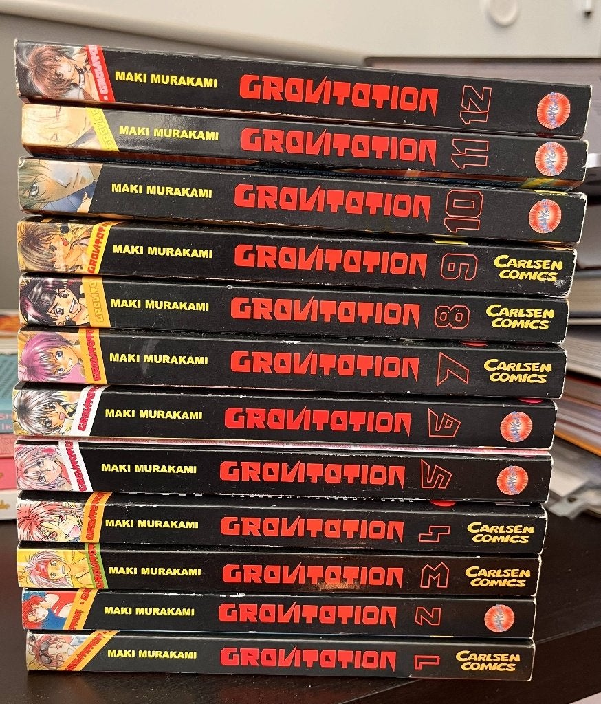 Manga - Gravitation, complete set van 12, Boeken, Maki Murakami, Complete serie of reeks, Ophalen of Verzenden, Zo goed als nieuw