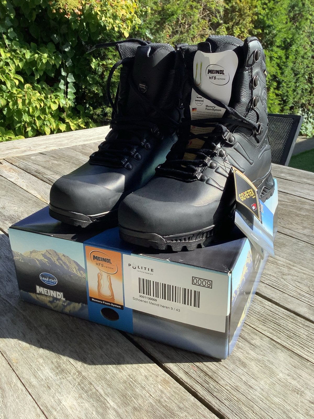 Meindl MFS System Gore-Tex Politie Laarzen Maat 43, Ophalen of Verzenden, Nieuw, Zwart, Boots