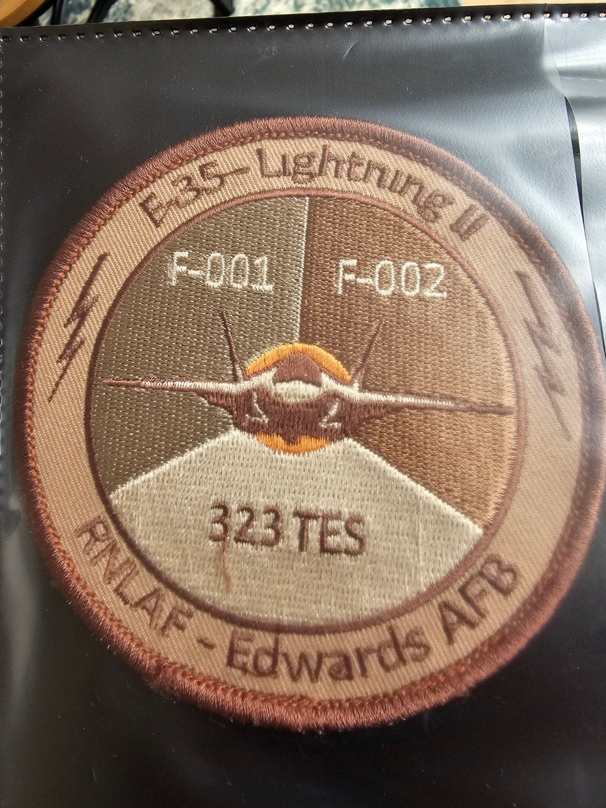 323 sqn F35, Ophalen of Verzenden, Zo goed als nieuw, Patch, Badge of Embleem