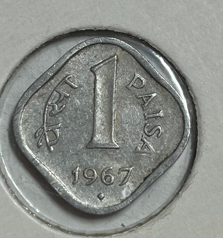 1 paisa India 1967, Ophalen of Verzenden, Zuid-Azië