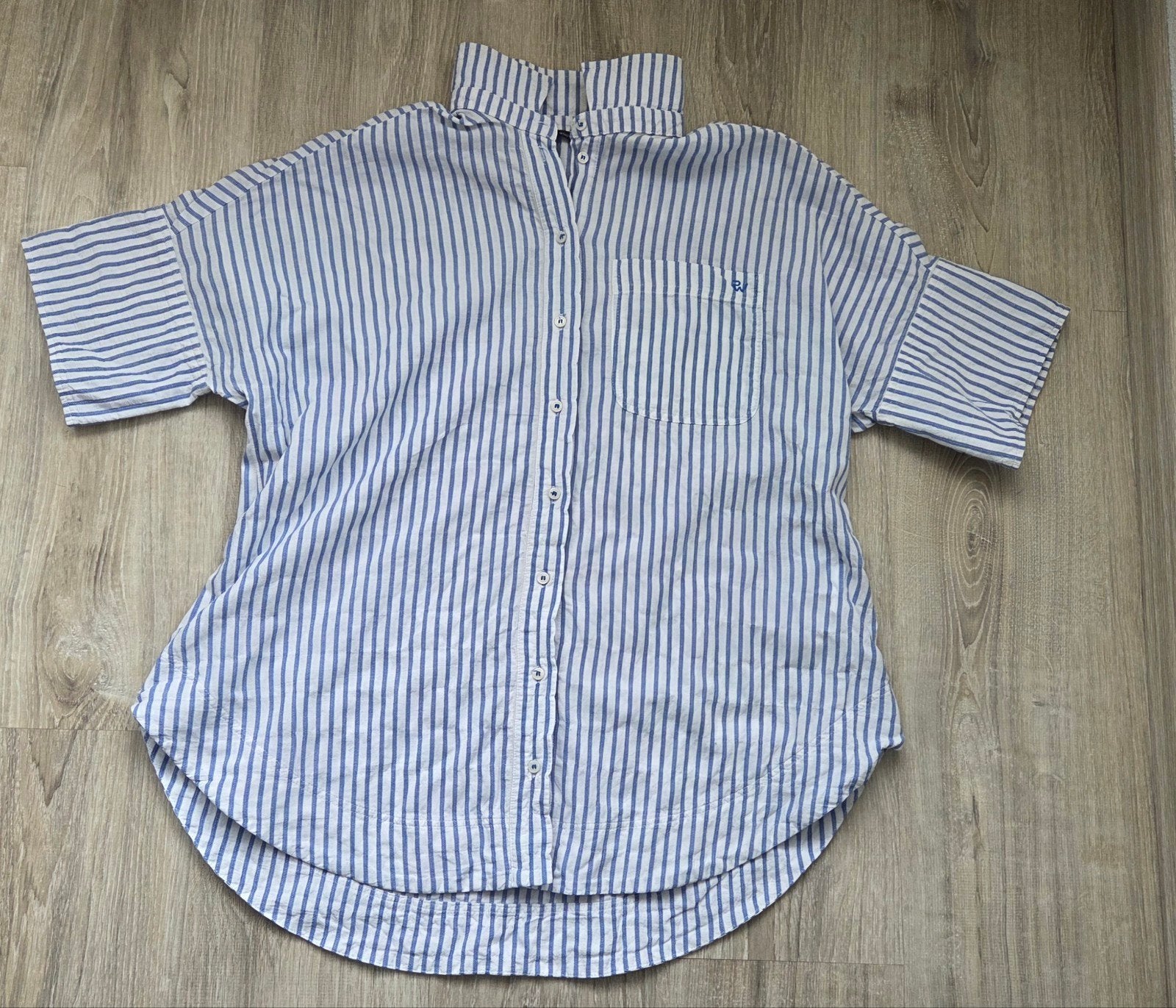 Leuke gestreepte top van River Woods mt 42, Blauw, Maat 42/44 (L), Ophalen of Verzenden, Zo goed als nieuw