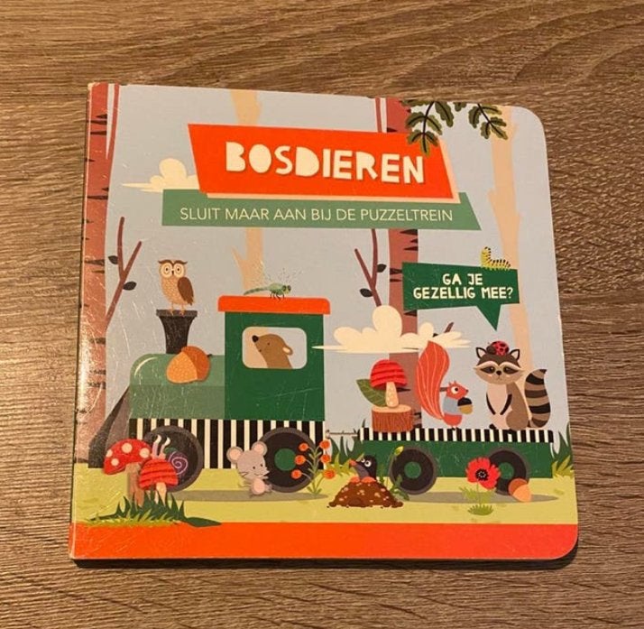 Kartonnen boekje bosdieren, Boeken, Ophalen of Verzenden, Zo goed als nieuw
