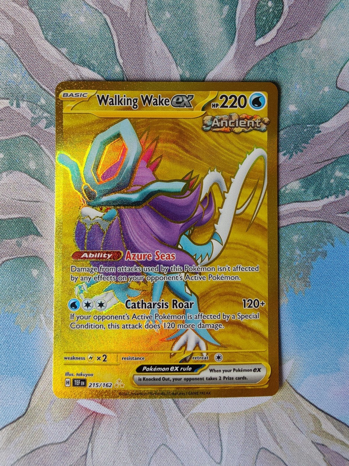 Pokemon temporal forces walking wake ex 215/162, Ophalen of Verzenden, Nieuw, Losse kaart, Foil