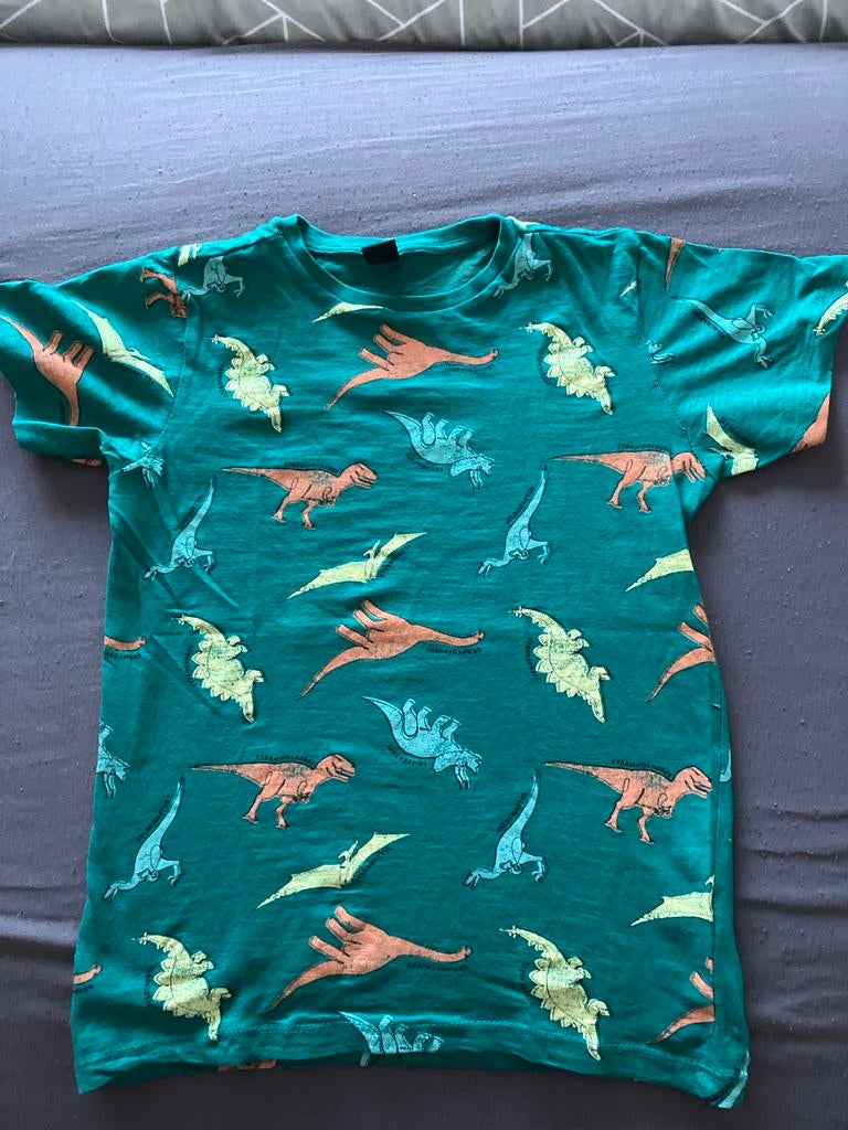 Dinosaurus T-shirt Maat 134/140, Ophalen of Verzenden, Gebruikt, Jongen of Meisje, Shirt of Longsleeve