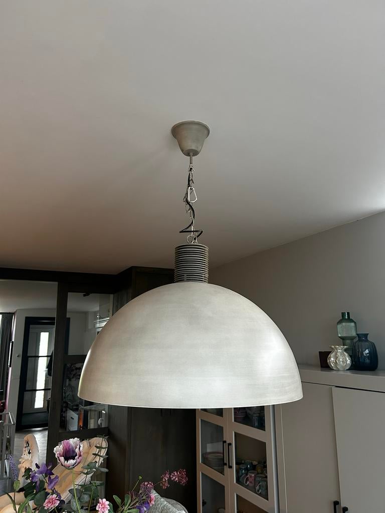 Mooie hanglamp (van  Aladdin), Huis en Inrichting, Lampen | Hanglampen, Ophalen, Zo goed als nieuw, Metaal, Minder dan 50 cm