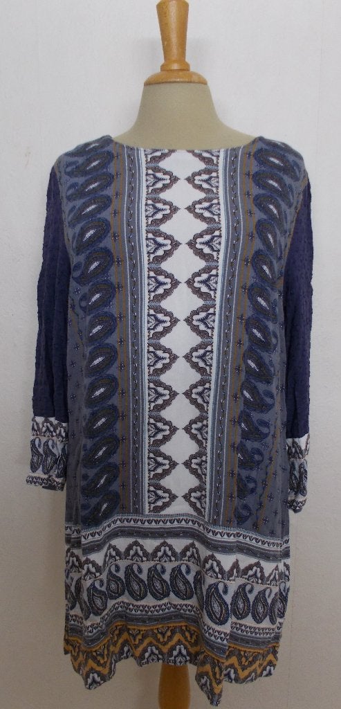 100% viscose print tuniek/jurkje van White Stuff! 42, Kleding | Dames, Verzenden, Zo goed als nieuw, Maat 42/44 (L), Meerkleurig