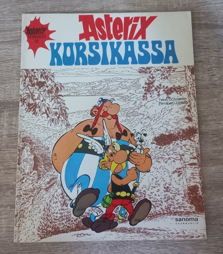 Asterix Kursikassa (op Corsica, Fins 1e druk), Boeken, Gelezen, Eén stripboek, Ophalen of Verzenden, Goscinny & Uderzo