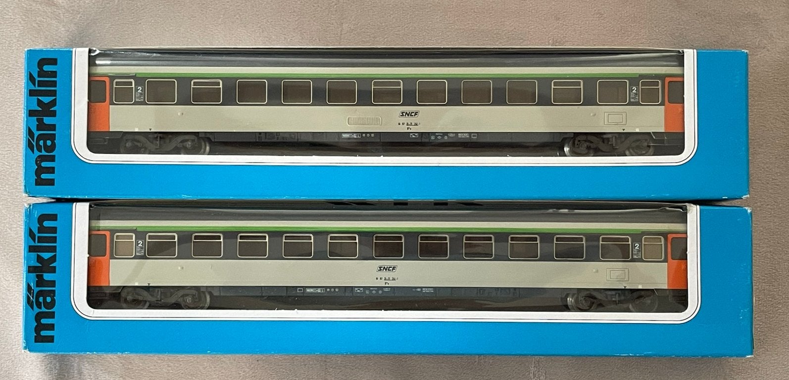 Marklin 4254 B11 Eurofirma SNCF personenwagens Nieuw, Wisselstroom, Wagon, Ophalen of Verzenden, Zo goed als nieuw
