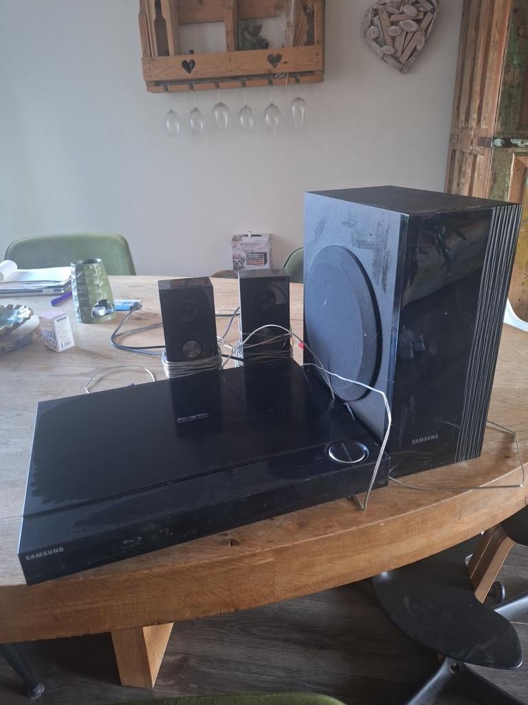 Samsung Blu-ray Home Cinema Set met 2.1 Luidsprekers, Gebruikt, 2.1-systeem, Blu-ray-speler, Ophalen of Verzenden