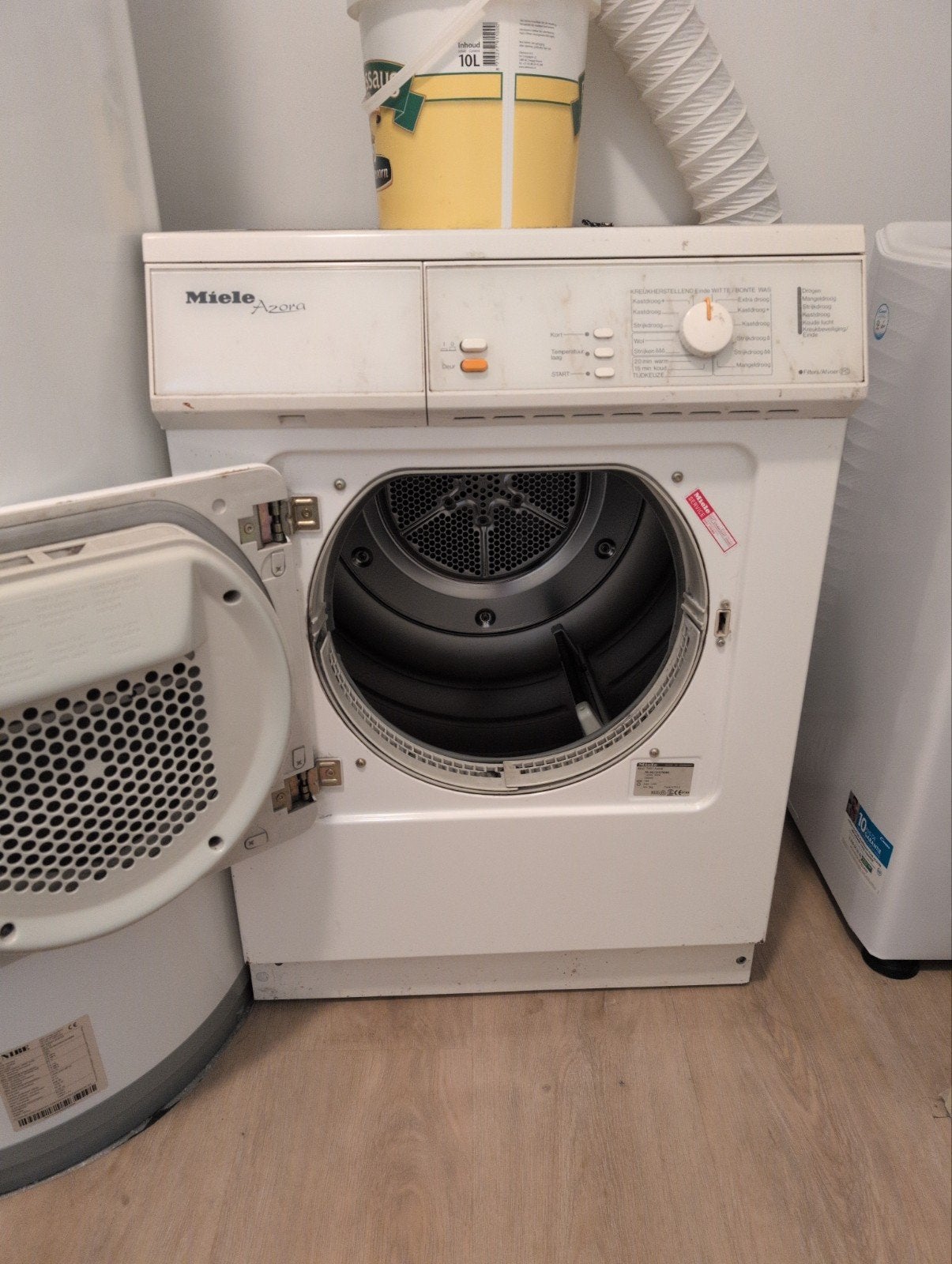 Miele Azora Wasdroger - 5kg, Witgoed en Apparatuur, Wasdrogers, Gebruikt, Luchtafvoer, Voorlader, 4 tot 6 kg, 85 tot 90 cm, Ophalen