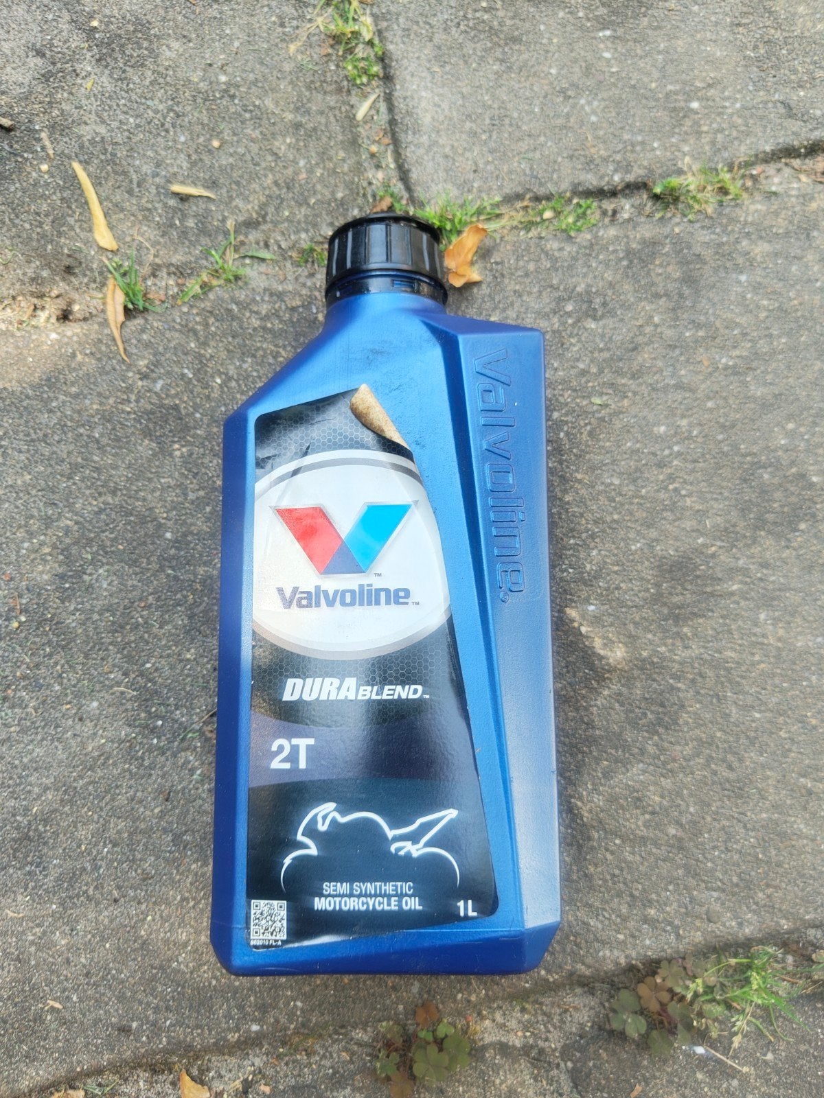 Valvoline DuraBlend 2T Semi-Synthetische Motorolie 1L, Motoren, Ophalen, Zo goed als nieuw