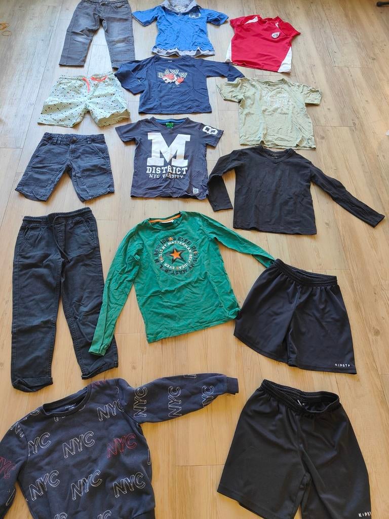 14-delig zomer kledingpakket jongen maat 122/128, Ophalen of Verzenden, Gebruikt, Jongen