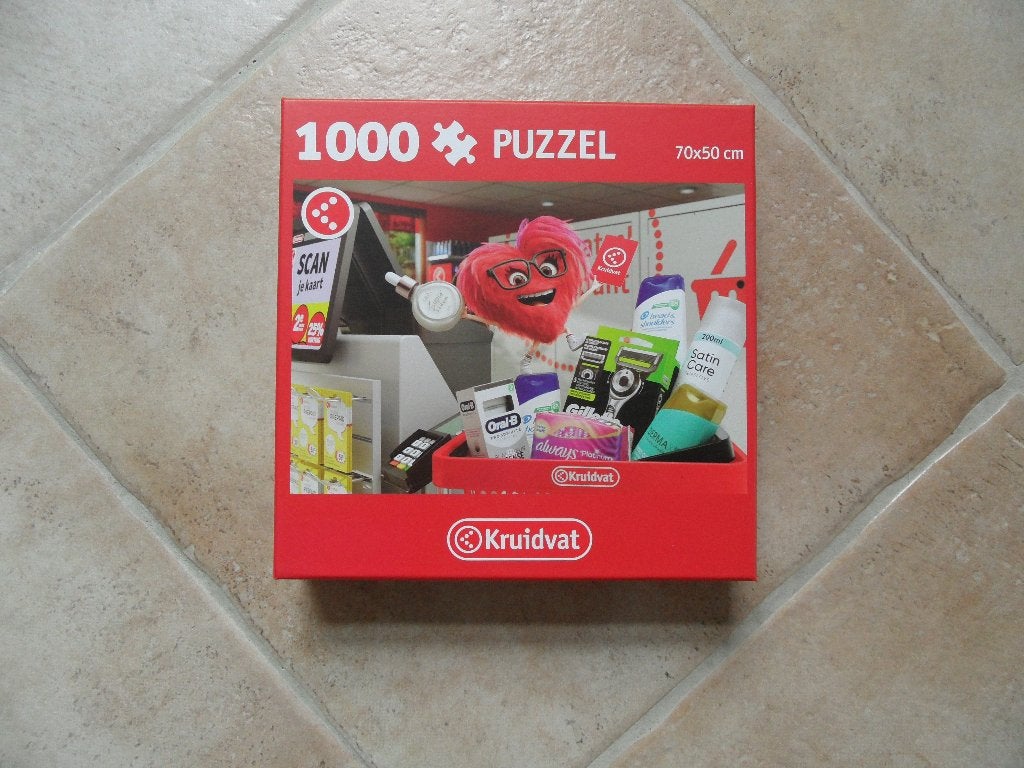 Kruidvat 1000 stukjes puzzel, Ophalen of Verzenden, 500 t/m 1500 stukjes, Nieuw, Legpuzzel