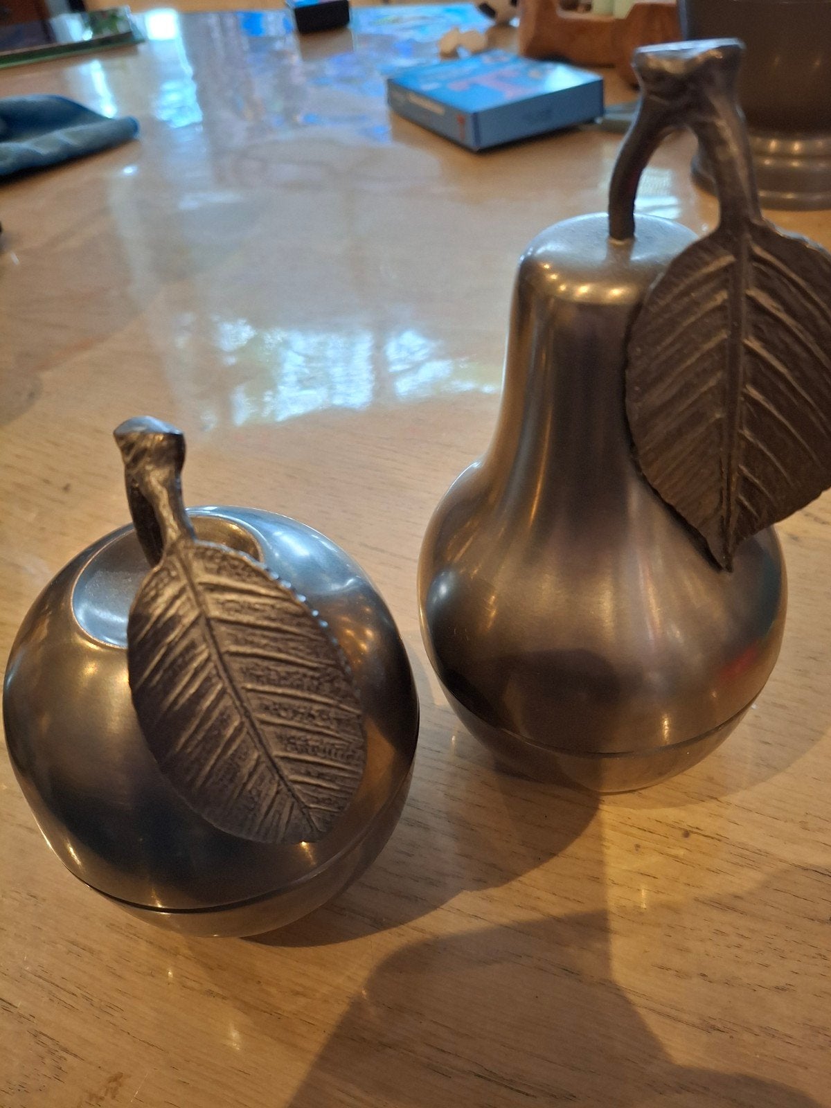 Tinnen appel en peer met certificaat, Antiek en Kunst, Ophalen of Verzenden