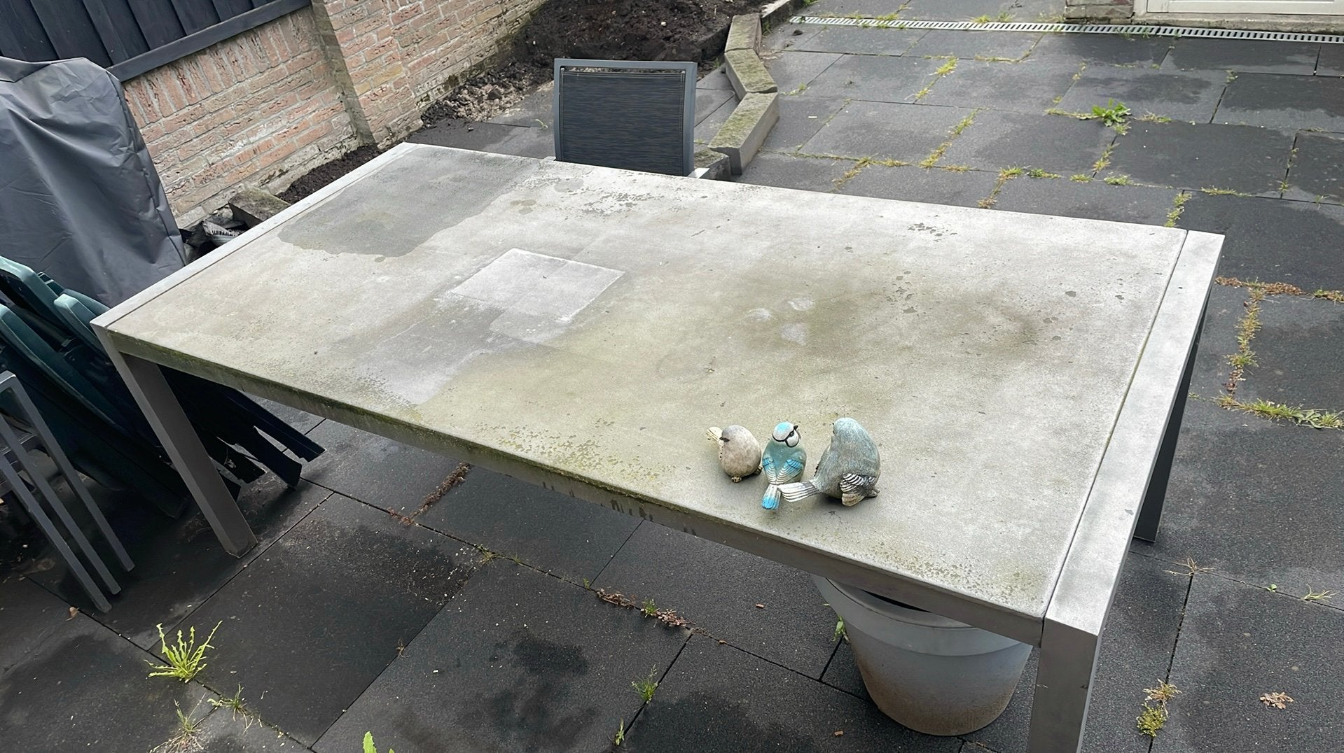 tuintafel 214x100 cm, Tuin en Terras, Ophalen, Gebruikt, Rechthoekig, Overige materialen