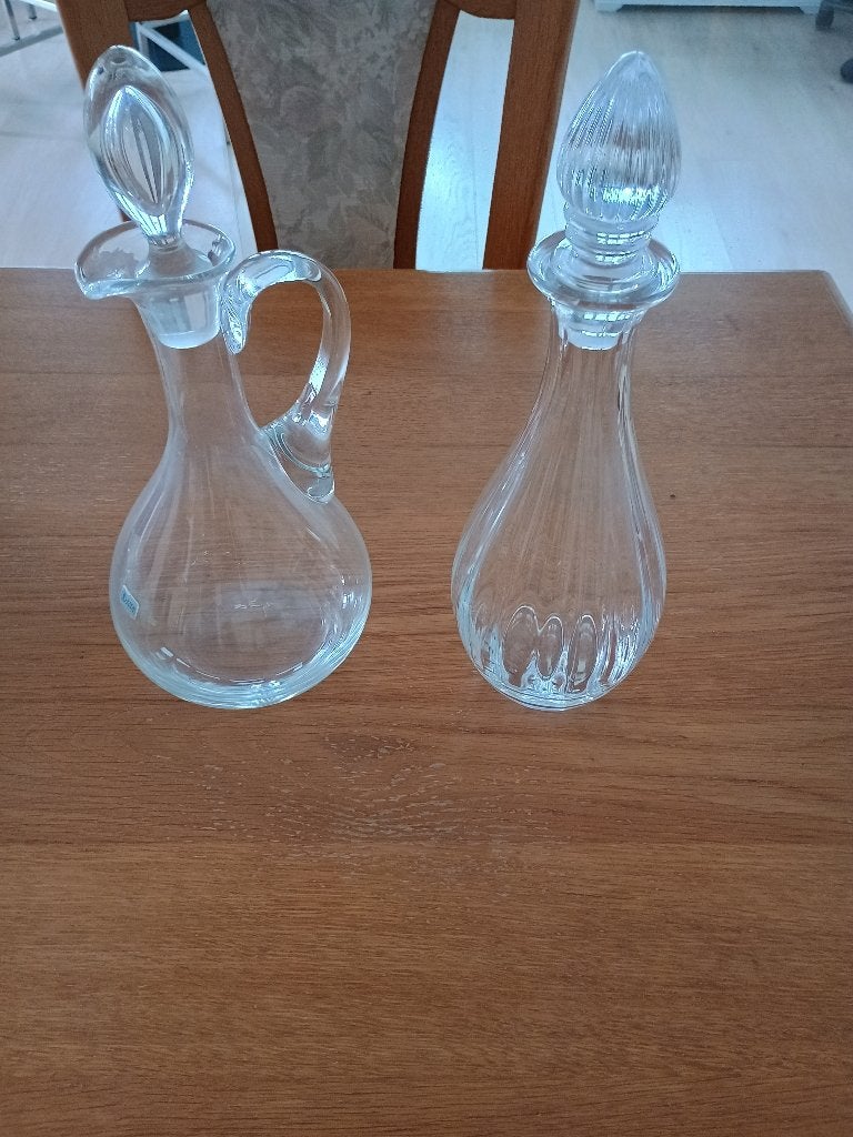 Te koop: set Schott Zwiesel wijnkaraffen glas, Huis en Inrichting, Ophalen, Glas of Glazen, Gebruikt, Glas