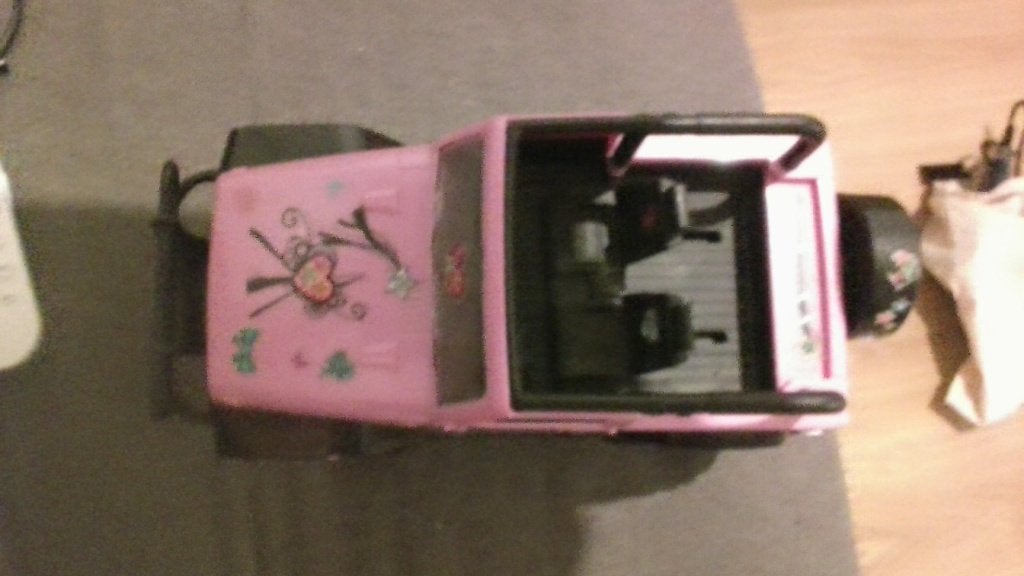 bestuurbare auto roze, Ophalen, Gebruikt