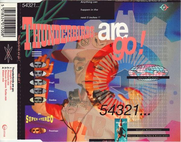 F.A.B. CD SINGLE THUNDERBIRDS ARE GO FEATURING MC PARKER, 6 singles of meer, Ophalen of Verzenden, Zo goed als nieuw, Pop
