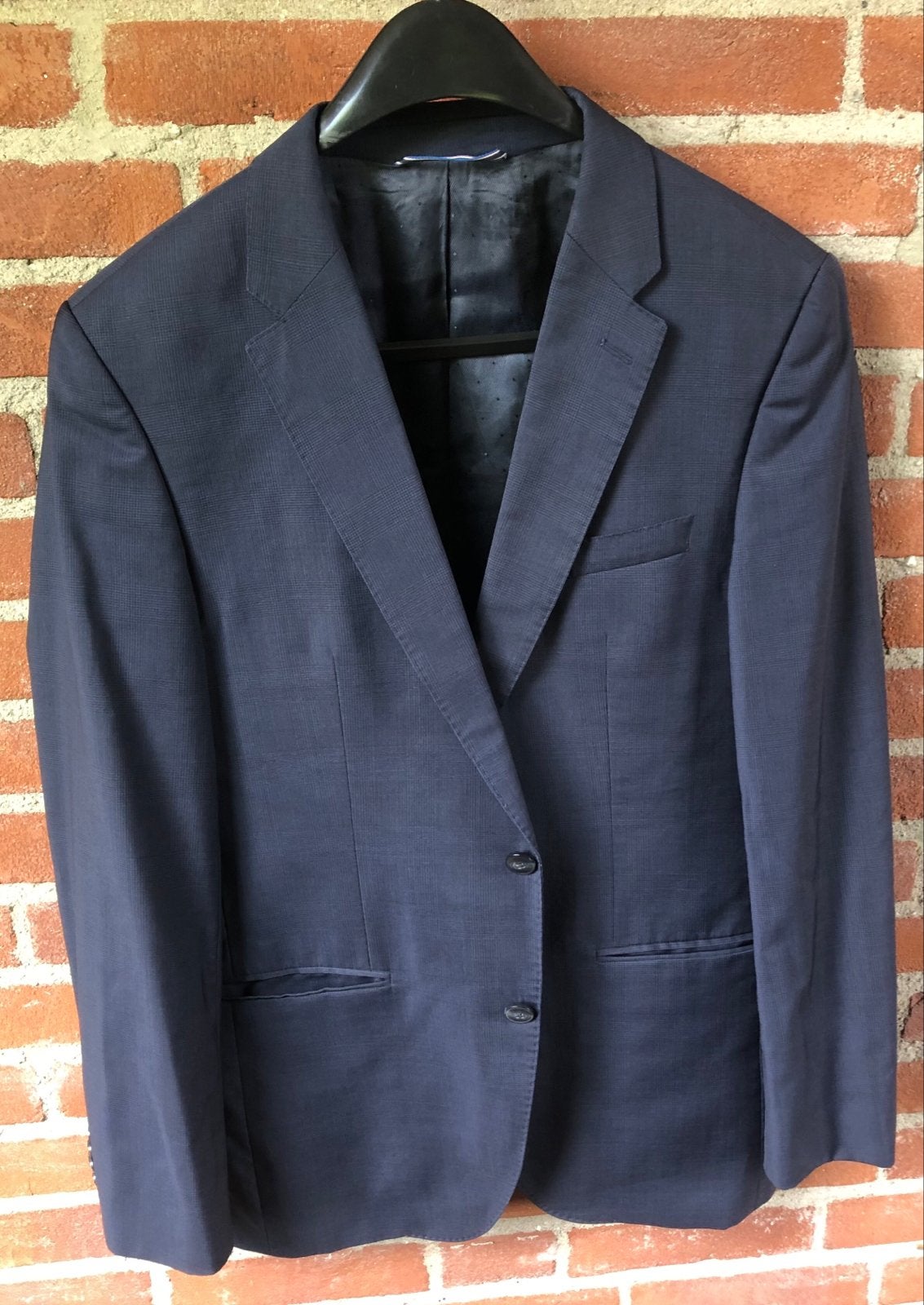 Tommy Hilfiger blazer/ jasje Blauw 100% Scheerwol Mt 48, Ophalen of Verzenden, Gedragen, Maat 48/50 (M), Blauw