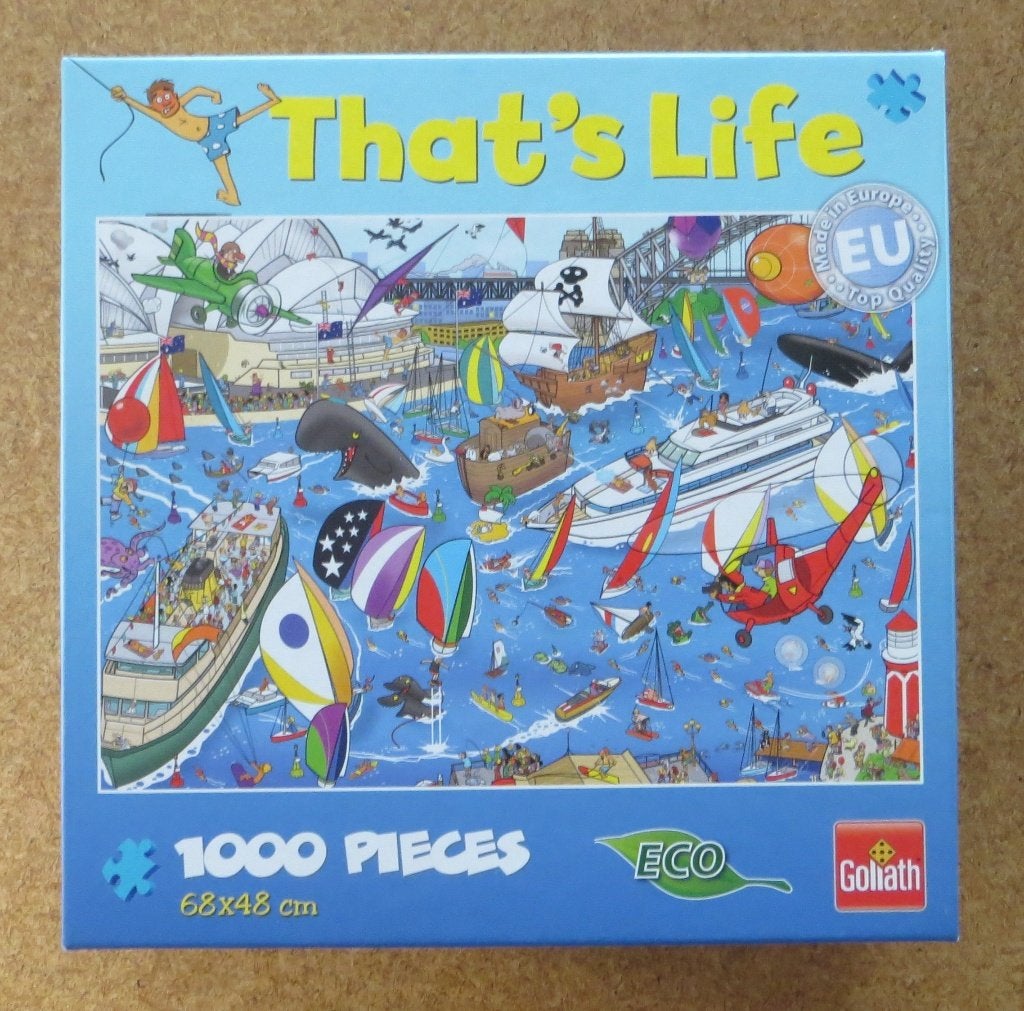 Sydney Hobart Race - That's life #71356 - legpuzzel 1000 st., Ophalen of Verzenden, 500 t/m 1500 stukjes, Zo goed als nieuw, Legpuzzel