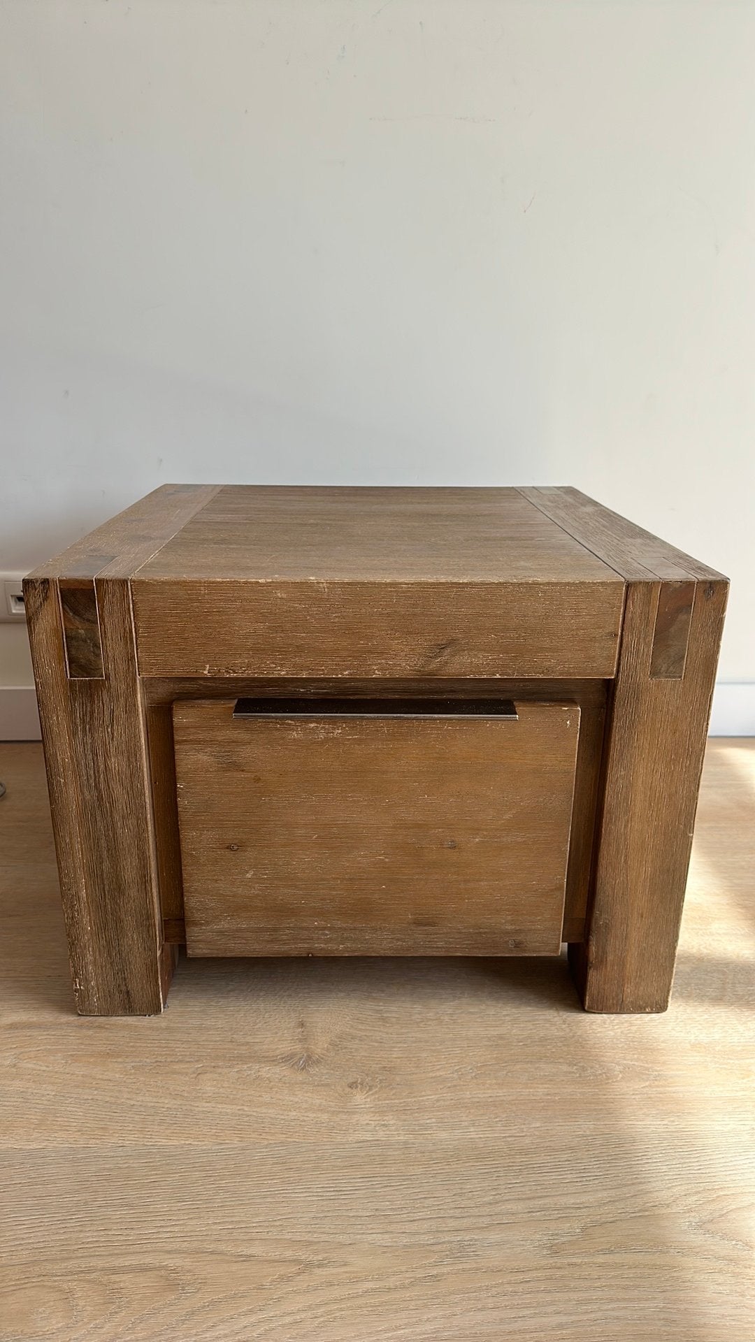 Te koop: salontafel / bijzettafel van Knibbeler, Gebruikt, Vierkant, 55 tot 75 cm, Ophalen