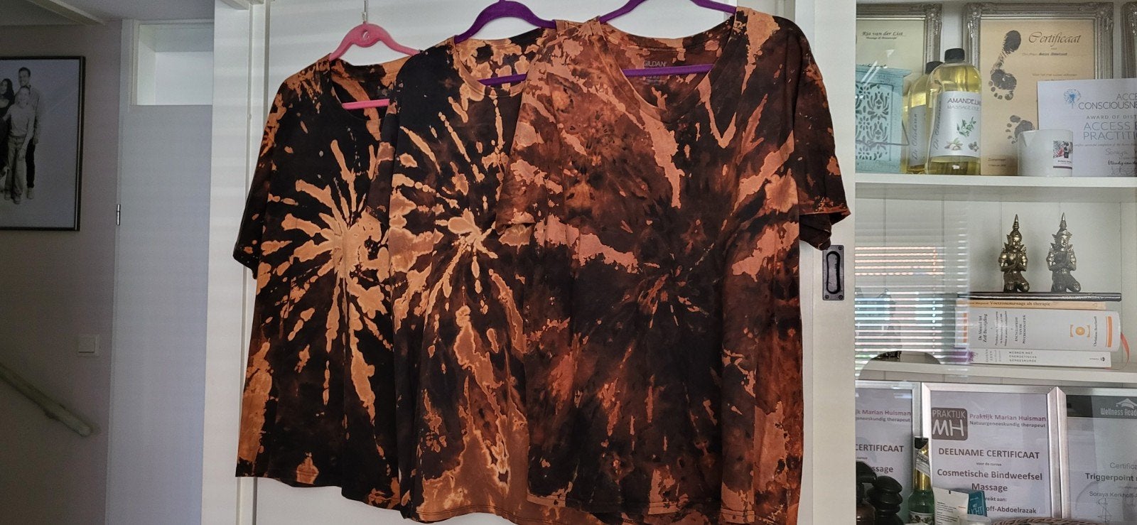 Heren shirts - Ruime pasvorm - Stevige katoen - XL & XXL, Ophalen of Verzenden, Nieuw, Maat 56/58 (XL), Oranje