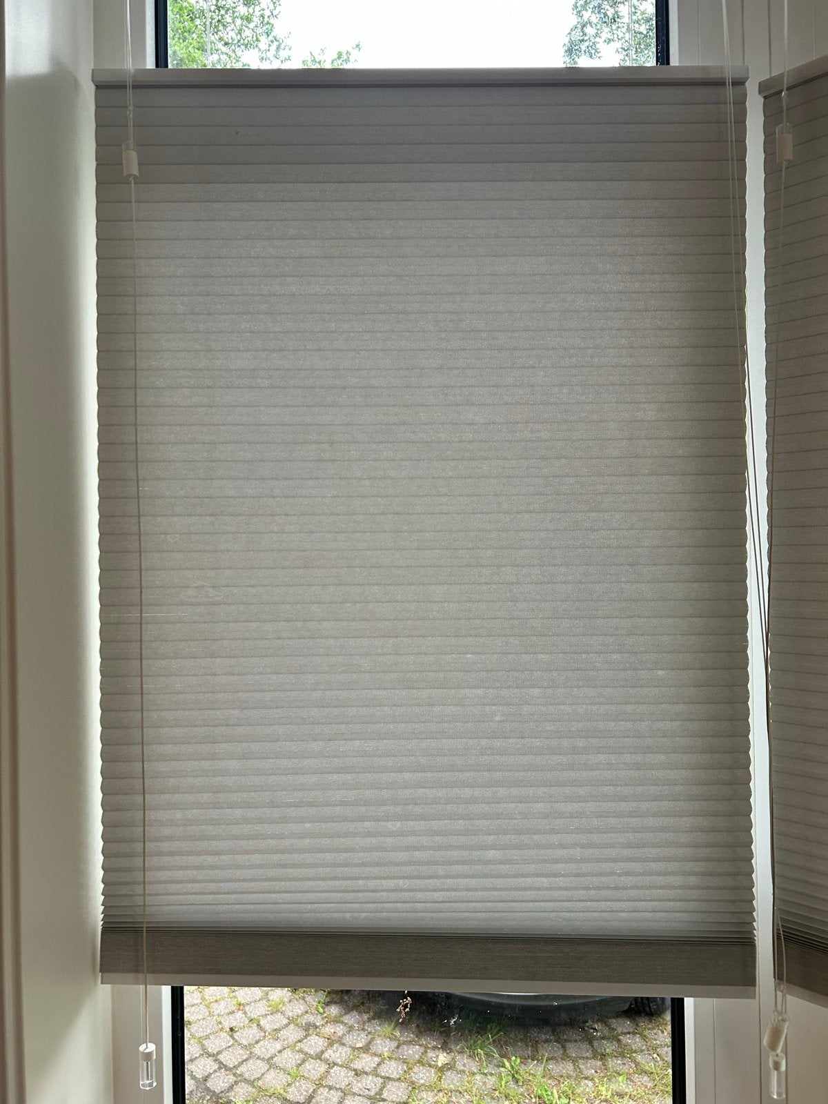 Veneta plissé gordijn lichtgrijs 91,5x170cm, Zo goed als nieuw, Grijs, 150 tot 200 cm, 50 tot 100 cm