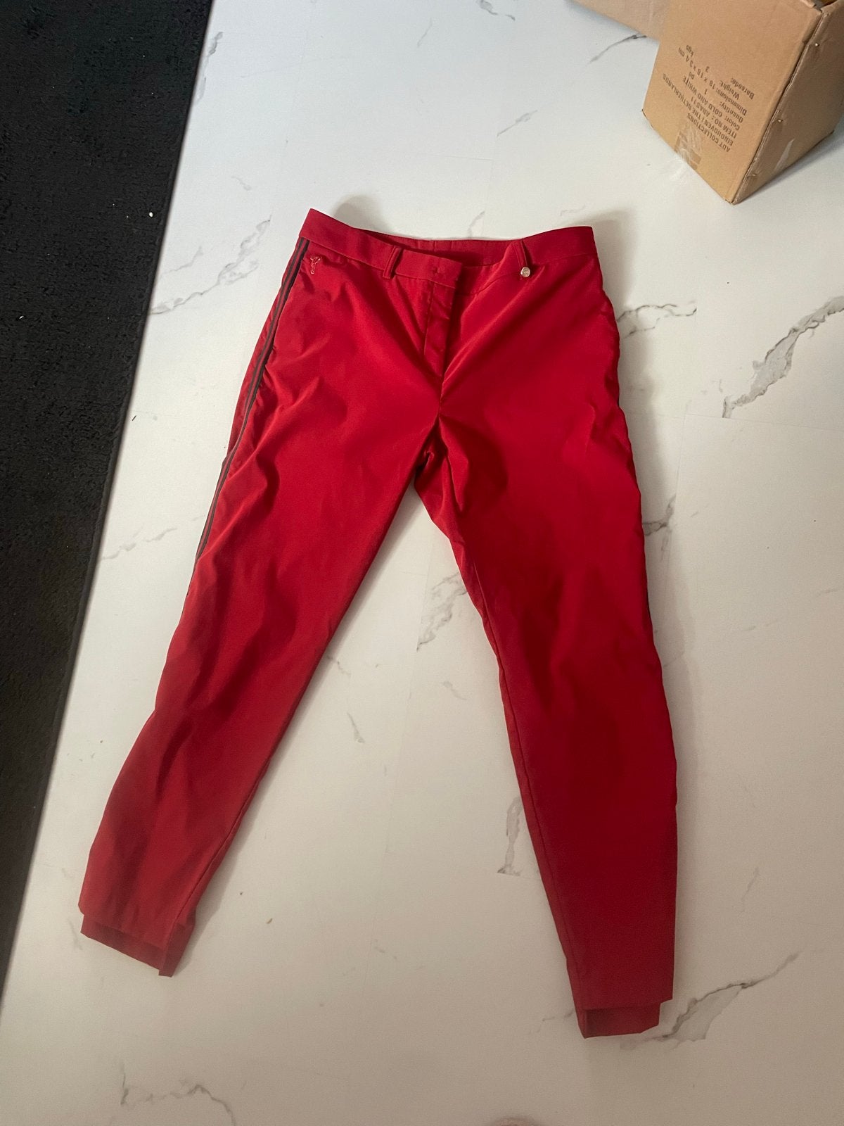 Golfino rode golfbroek dames maat 44 (XL), Maat 46/48 (XL) of groter, Ophalen of Verzenden, Lang, Gedragen