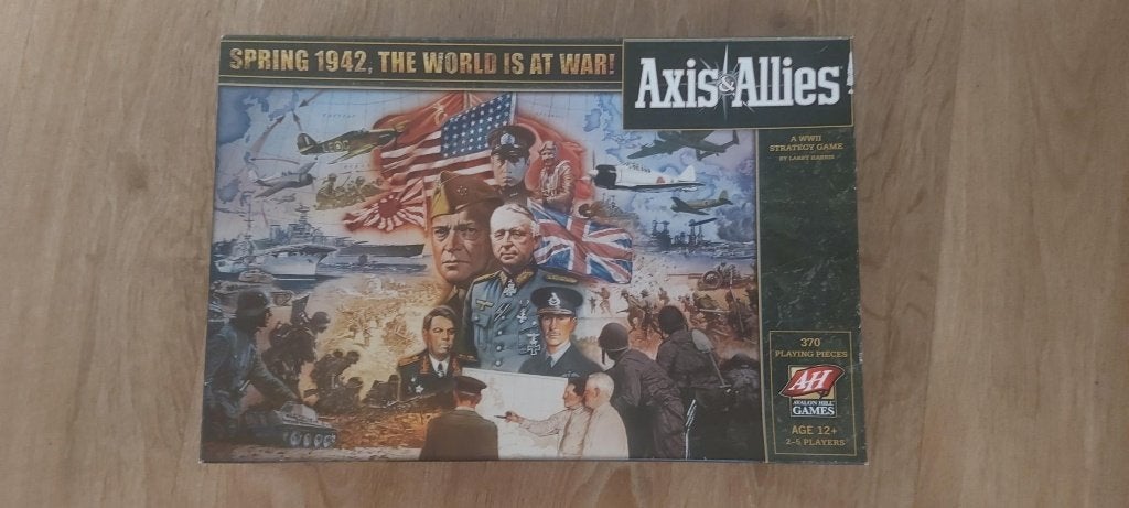 bordspel 1st edition Axis & Allies Spring 1942 van Avalon Hi, Hobby en Vrije tijd, Gezelschapsspellen | Bordspellen, Een of twee spelers