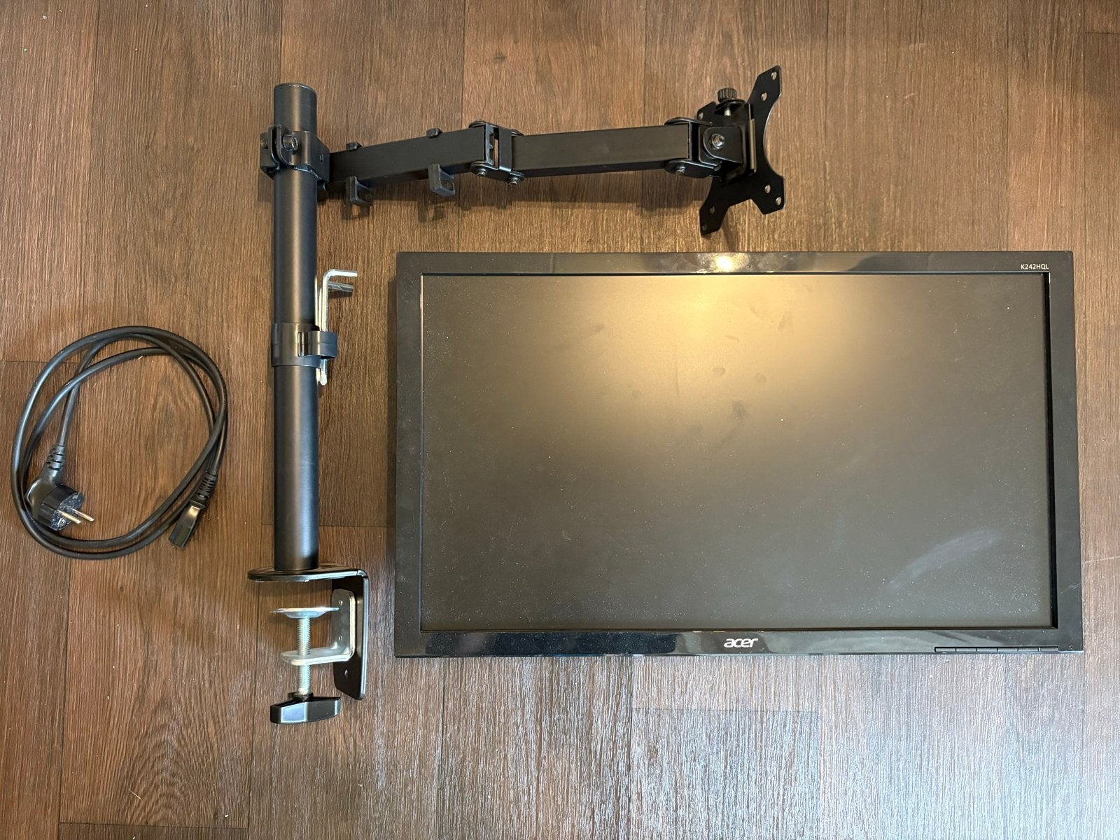 Acer K242HQL monitor met monitorarm, In hoogte verstelbaar, Full HD, Onbekend, LED