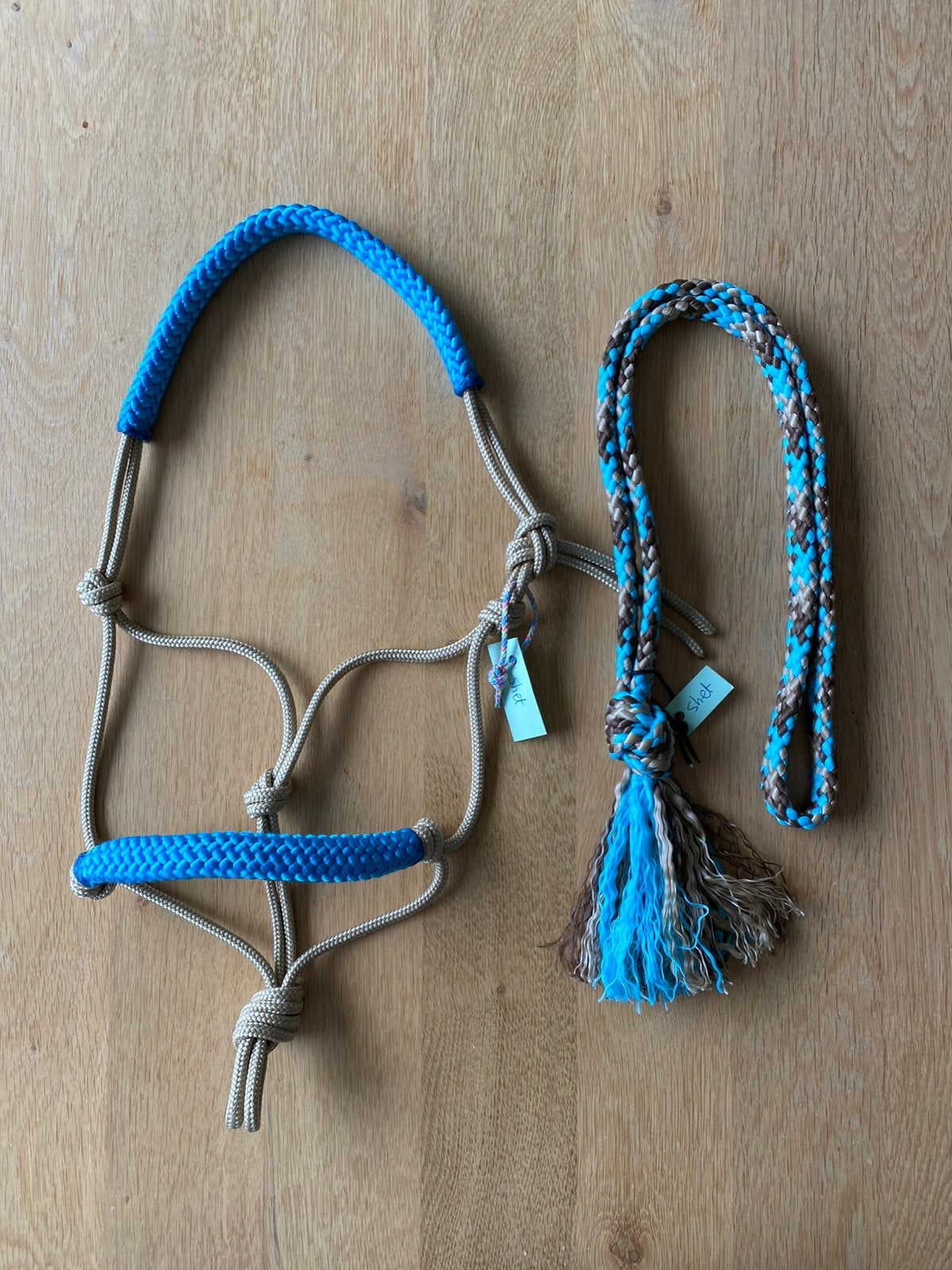 Nieuwe set maat SHET: touwhalster + neckrope, Dieren en Toebehoren, Shetlander, Handgemaakt, Recreatie, Nieuw