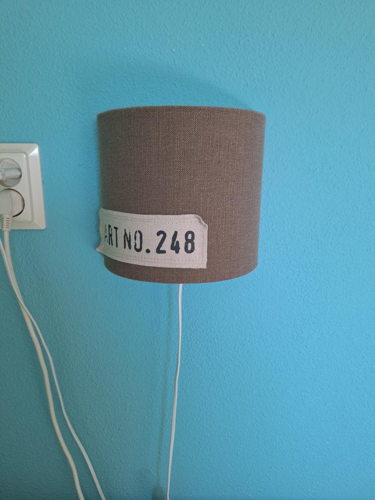 Hanglamp en bedlampje set, Ophalen, Gebruikt, Stof, Minder dan 50 cm