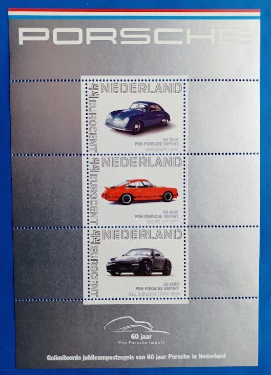 Postbox 5 Porsche 60 jaar in Nederland - 2009, Verzenden, Na 1940, Postfris