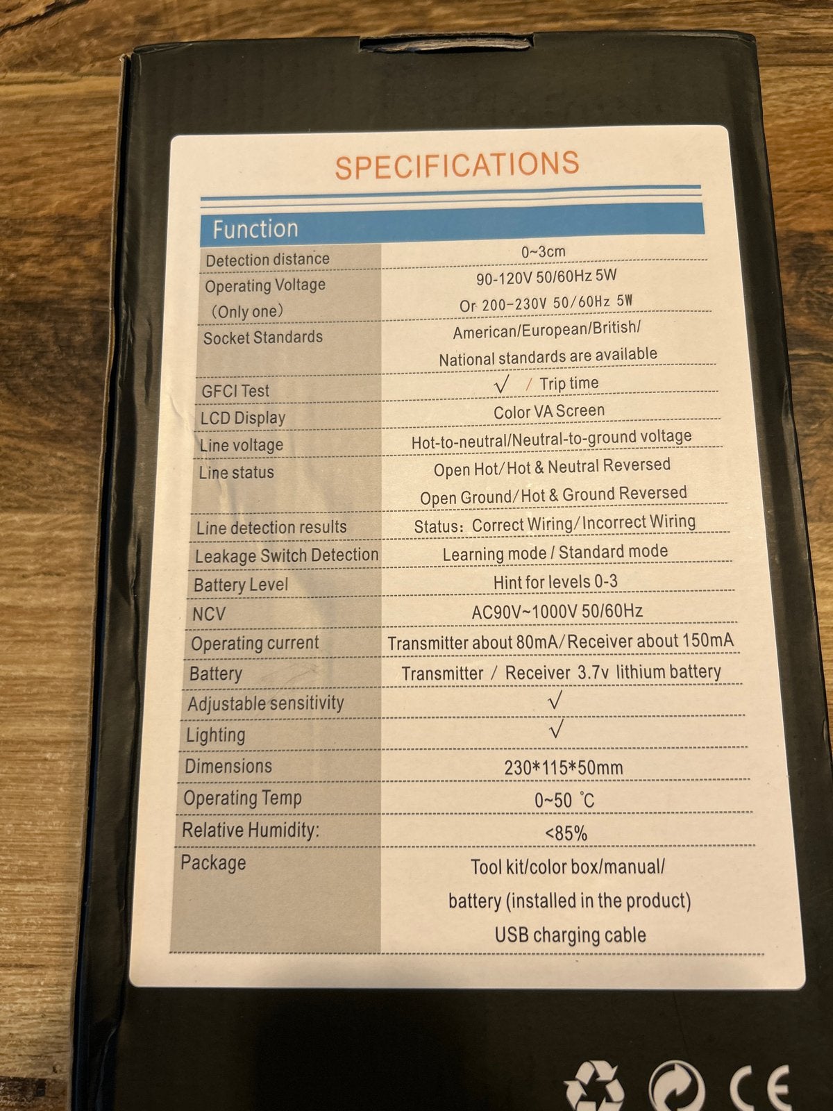 Multifunctionele stopcontacttester met LCD-scherm, Doe-het-zelf en Verbouw, Ophalen of Verzenden, Nieuw, Elektriciteit